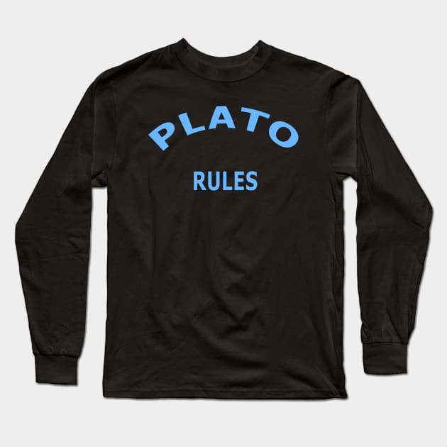 Plato Rules Long Sleeve T-Shirt by Lyvershop